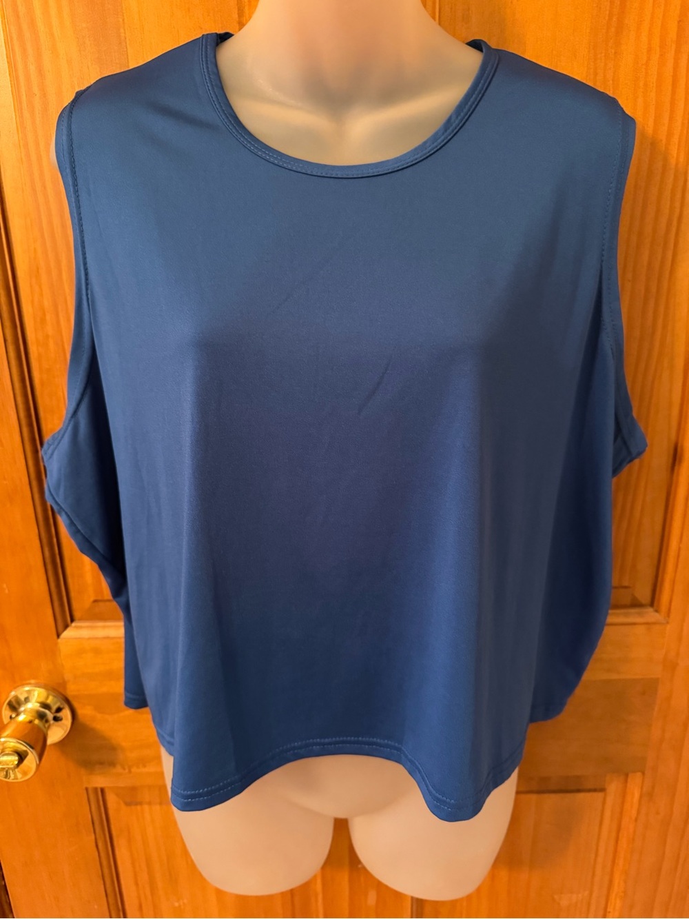 Essentials Sleeveless Tank Top in Dark Blue